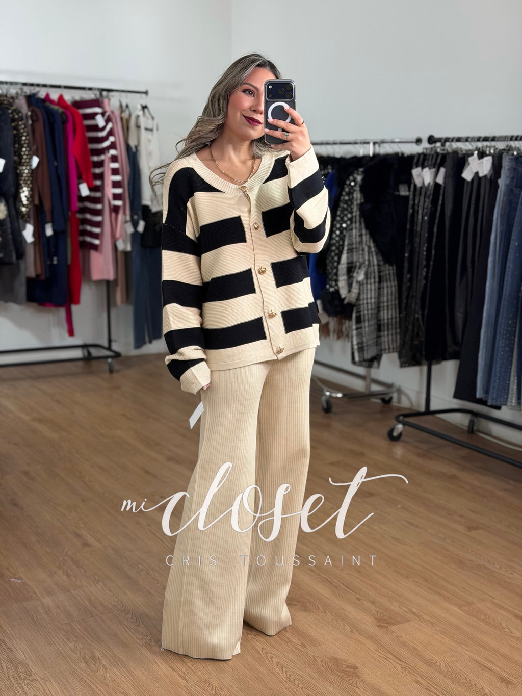 CONJUNTO DE PANTS Y SWEATER (OVERSIZED) COMPLETAMENTE TEXTURIZADO, SEMI GRUESO, SUAVE, CALIENTITO