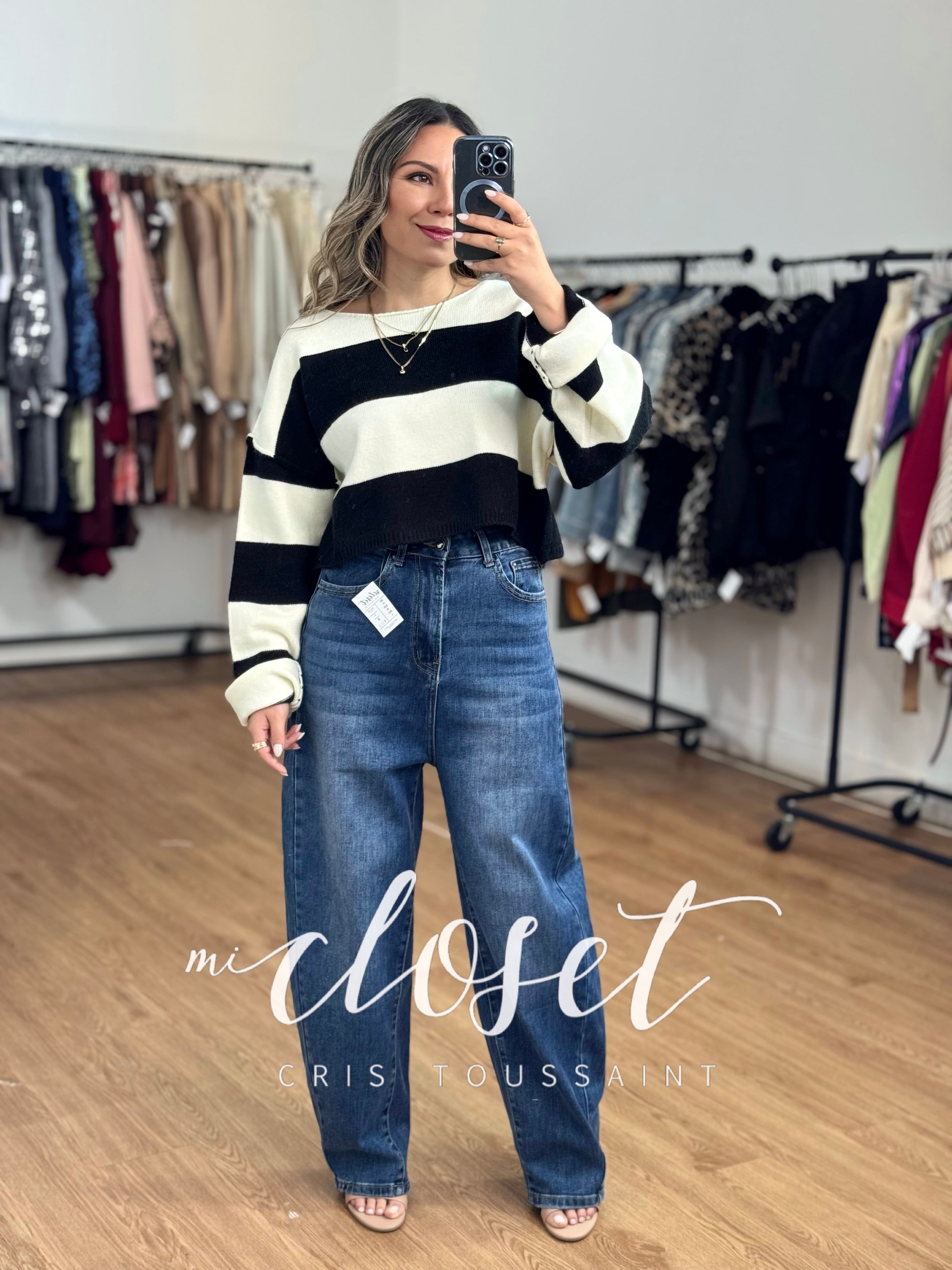 JEANS SÚPER STRETCH CORTE BAGGY