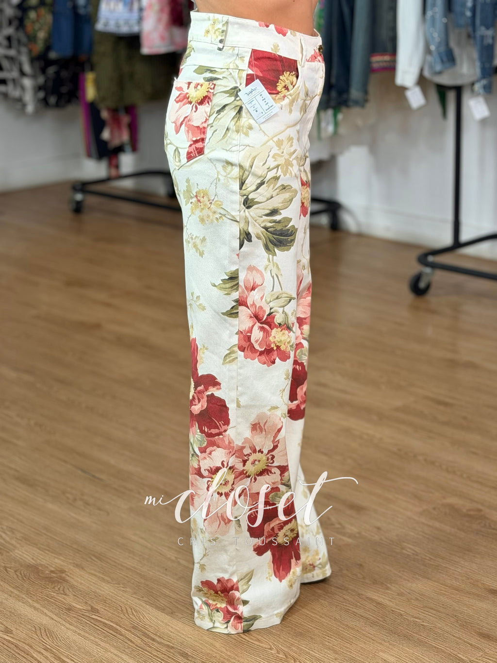 JEANS STRETCH RECTOS, ESTAMPADO