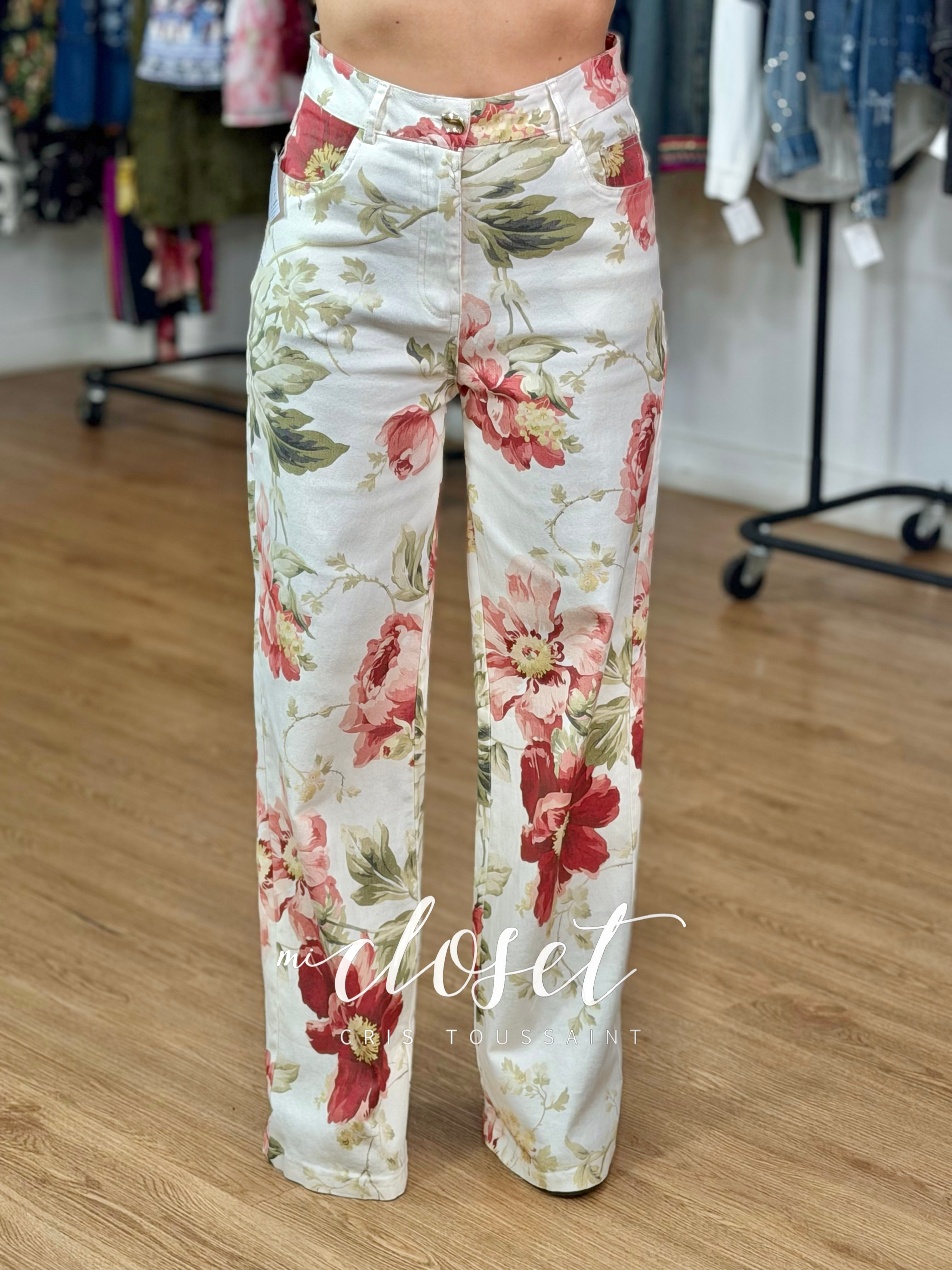 JEANS STRETCH RECTOS, ESTAMPADO