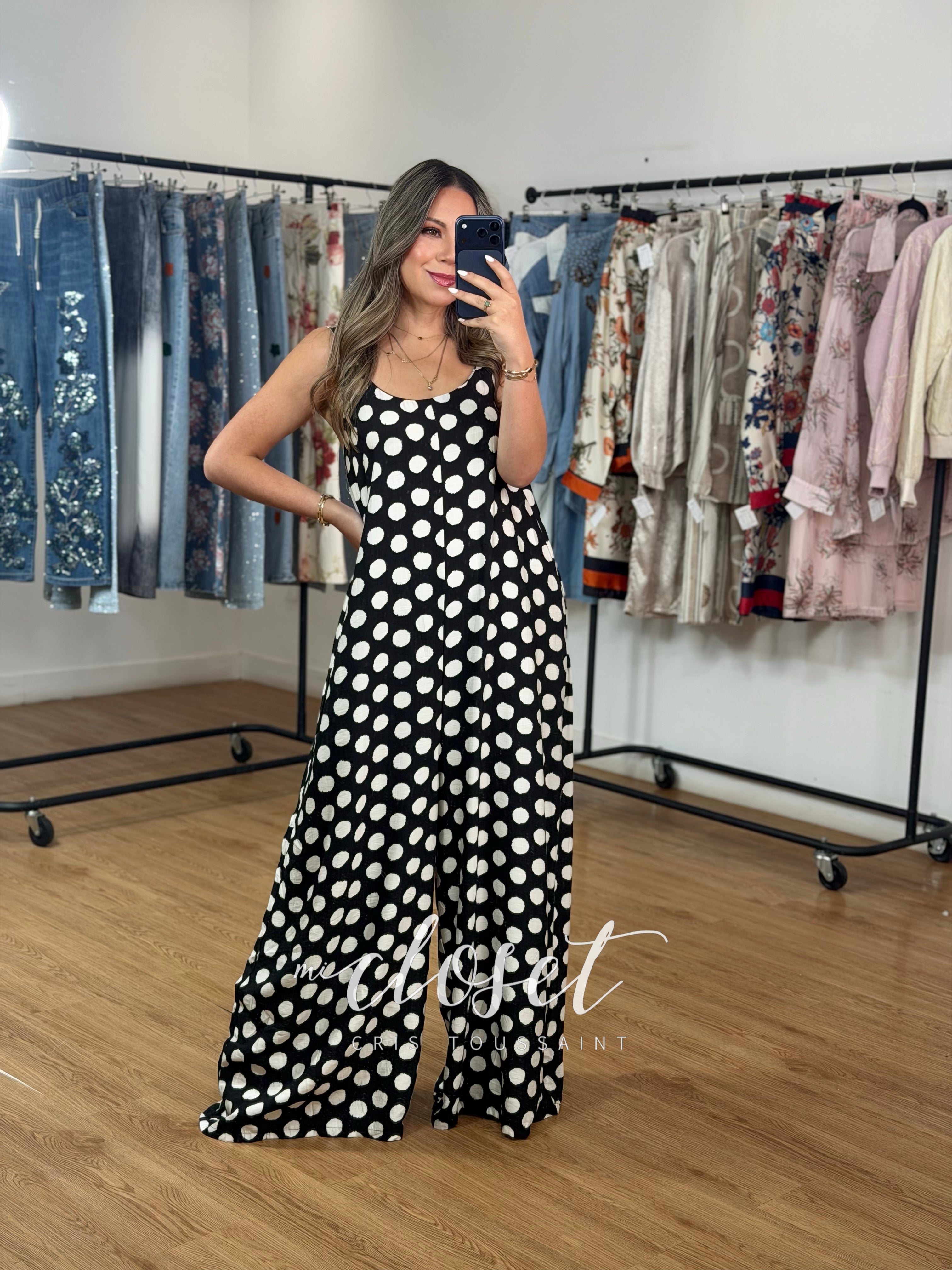 JUMPSUIT MONO LARGO LIGERO CON BOLSAS