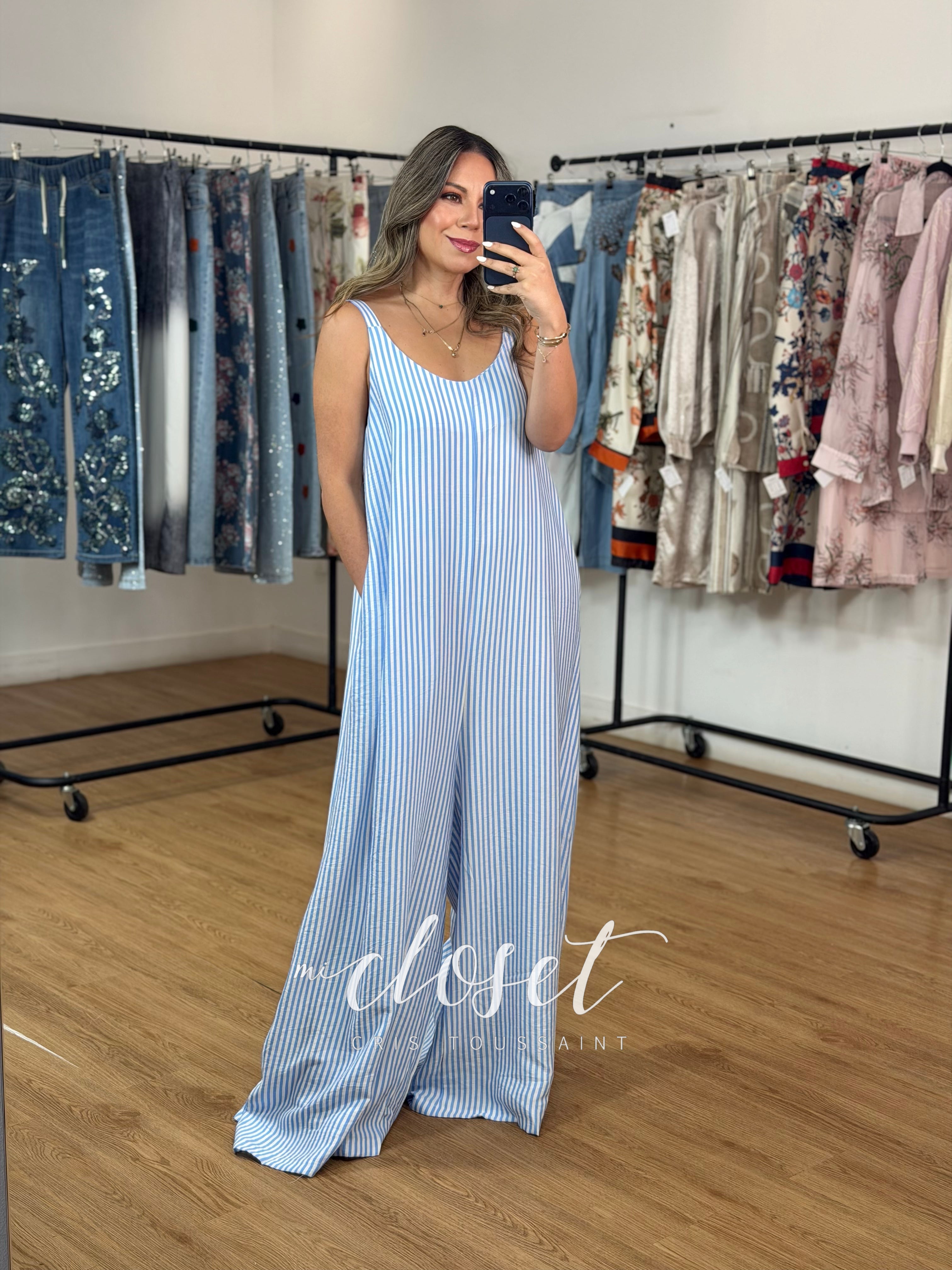 JUMPSUIT MONO LARGO LIGERO CON BOLSAS