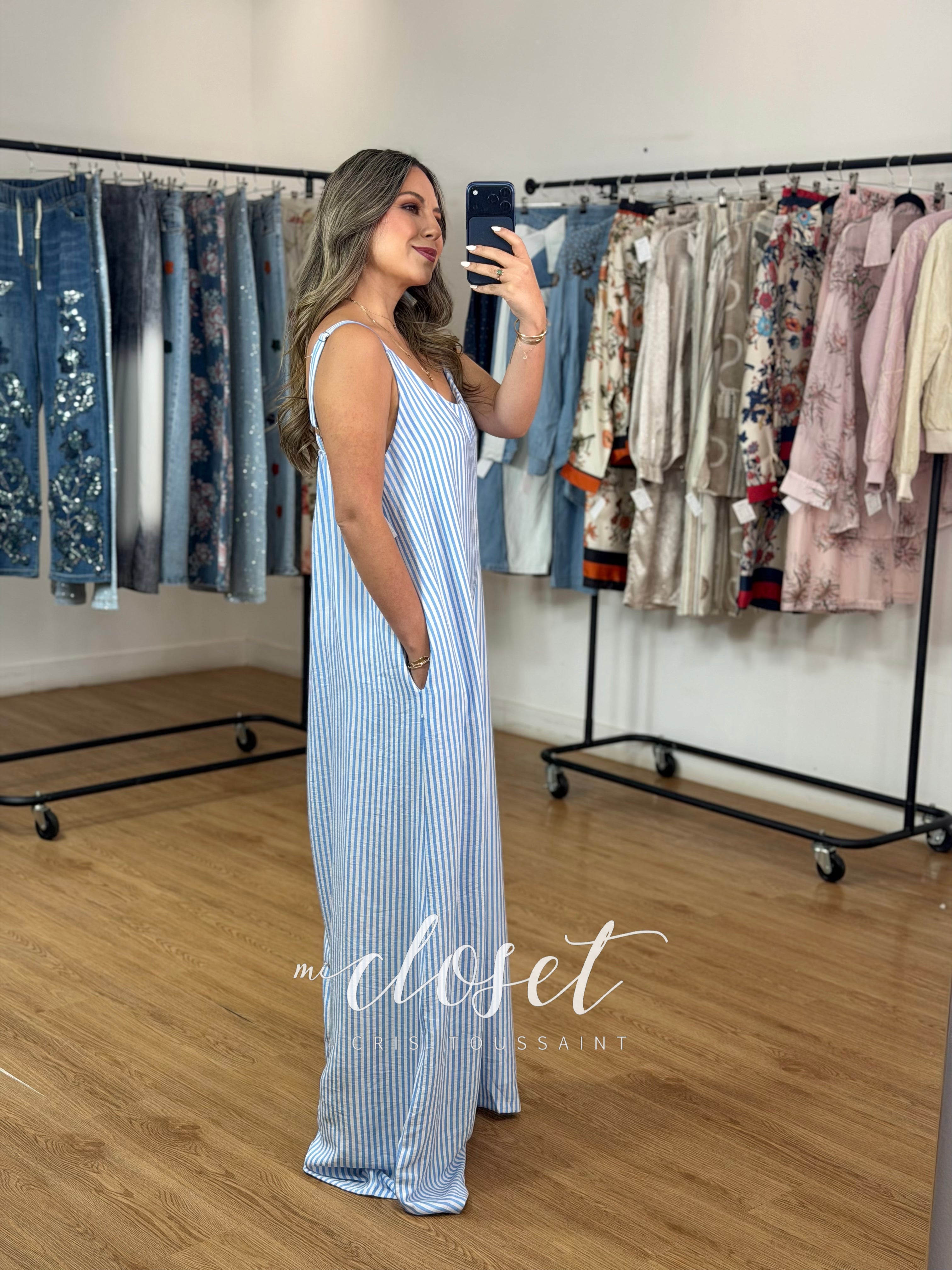 JUMPSUIT MONO LARGO LIGERO CON BOLSAS