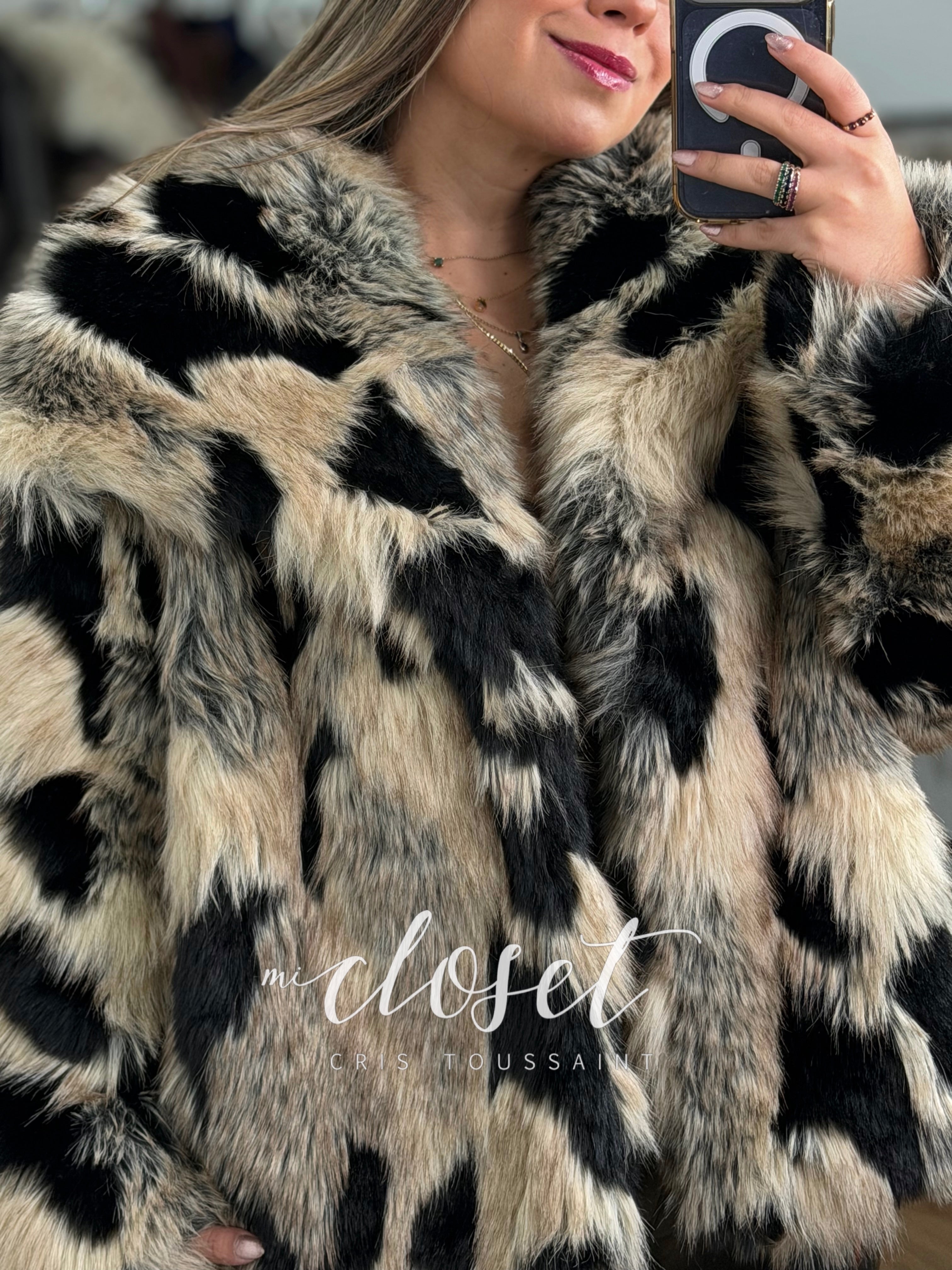 ABRIGO TIPO MINK (SINTÉTICO) DIFERENTES COLORES, EXCELENTE CALIDAD Y FORRO POR DENTRO