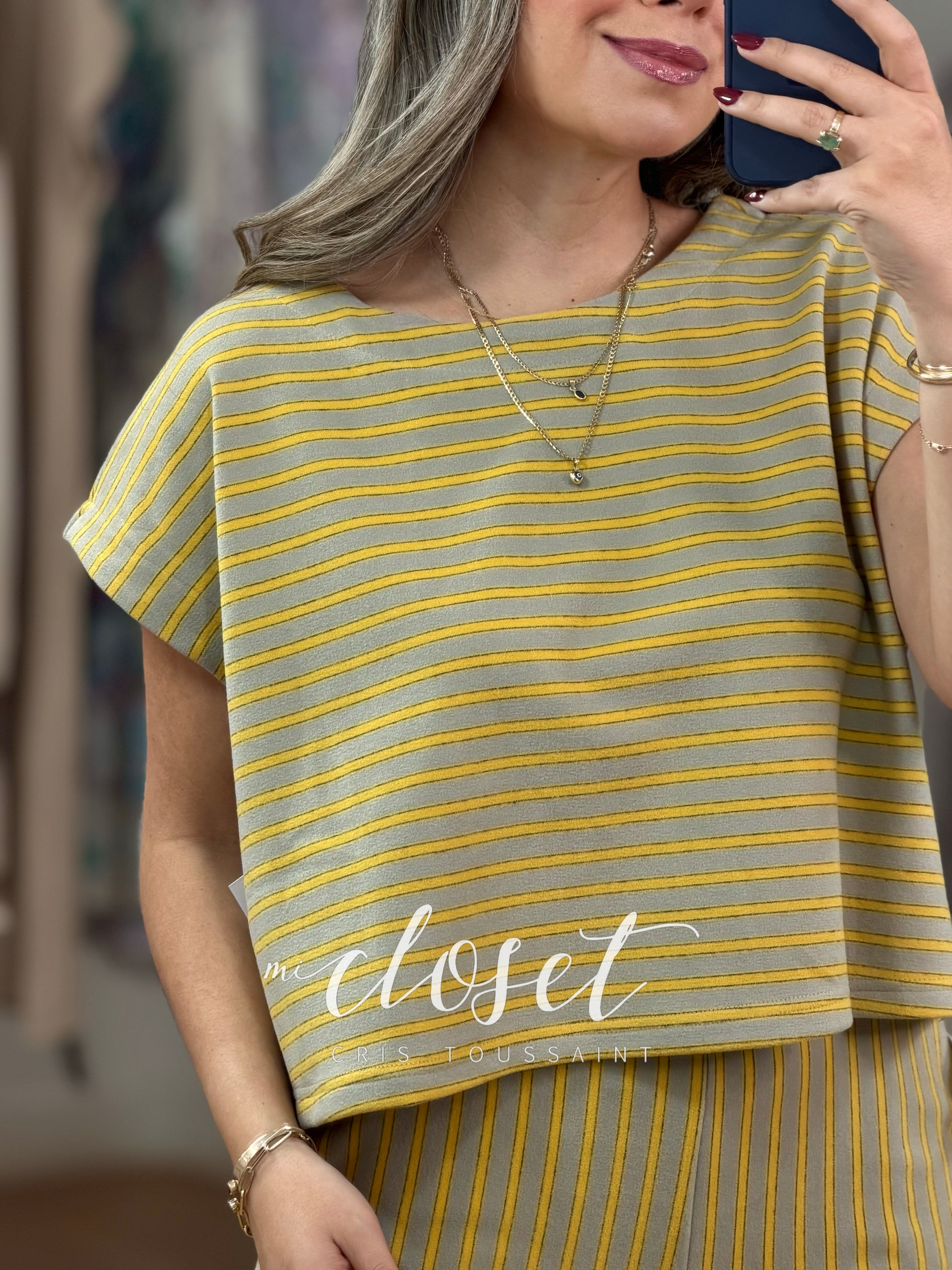 CONJUNTO STRETCH SÚPER SUAVE, TELA DE PAÑO, BLUSA MANGA JAPONESA