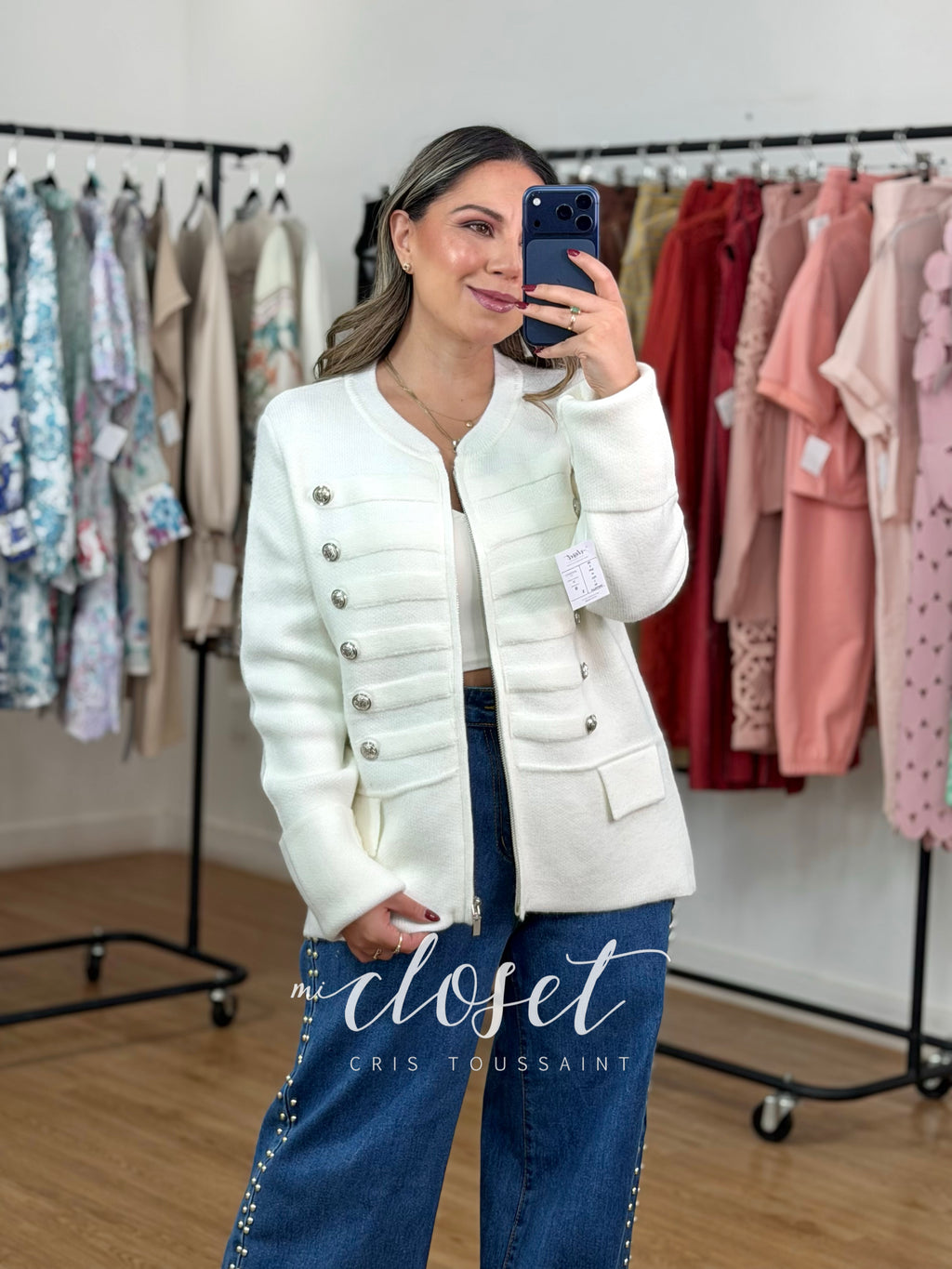 SWEATER SEMI GRUESO TIPO MILITAR, SÚPER SUAVE, CON CIERRE