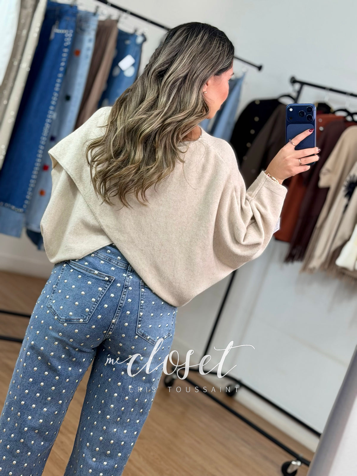 SWEATER CRUZADO, DOBLE VISTA, SÚPER SUAVE, MANGA MURCIÉLAGO