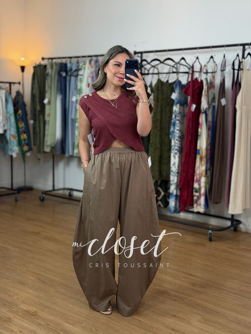 TOP CRUZADO TIPO CROCHET CON BOTONES EN HOMBRO