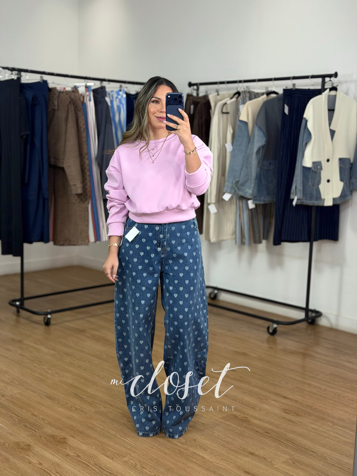 Jeans de mezclilla, amplio corte Barrel