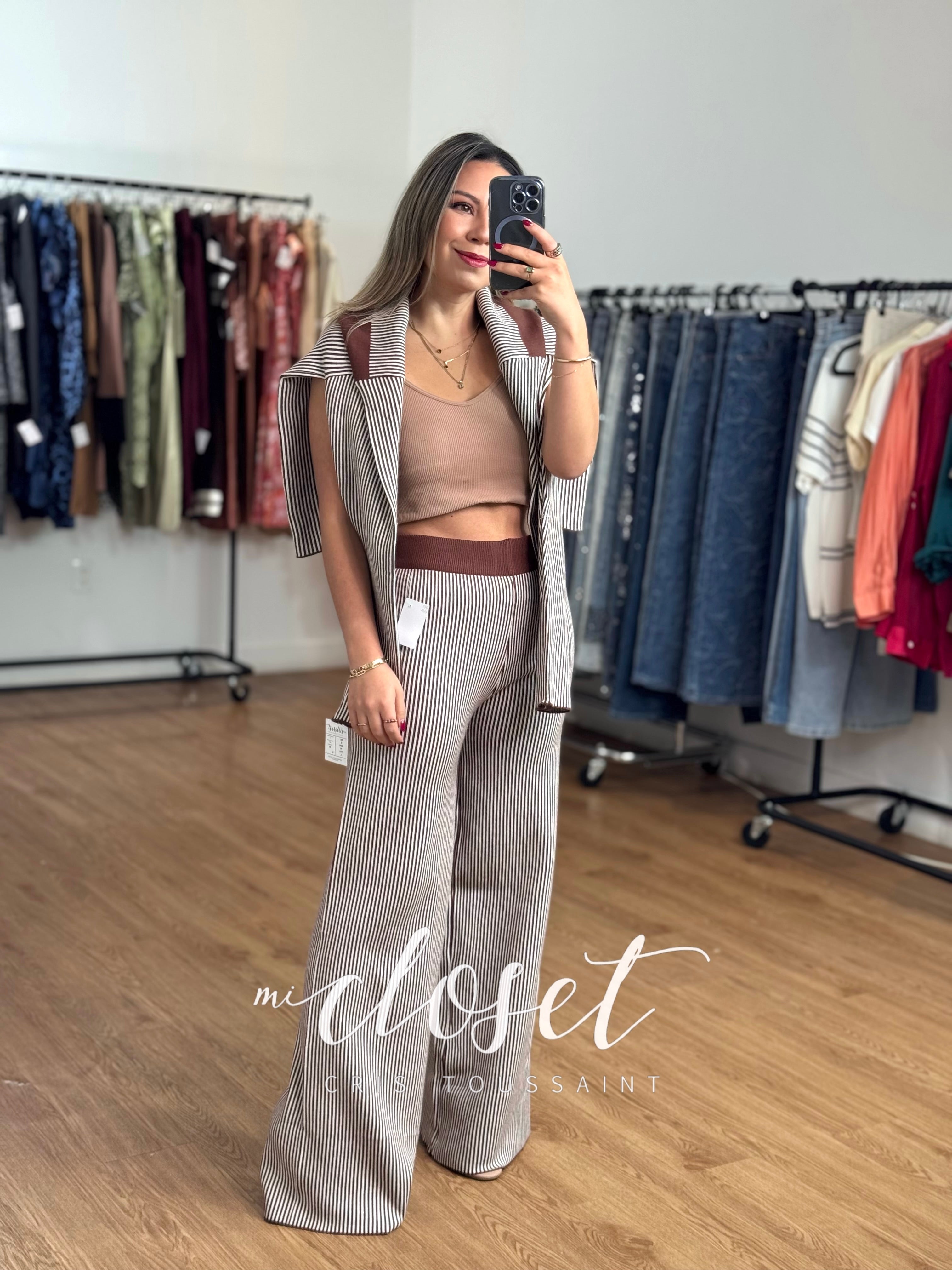 CONJUNTO DE PANTS, SWEATER CON GORRO