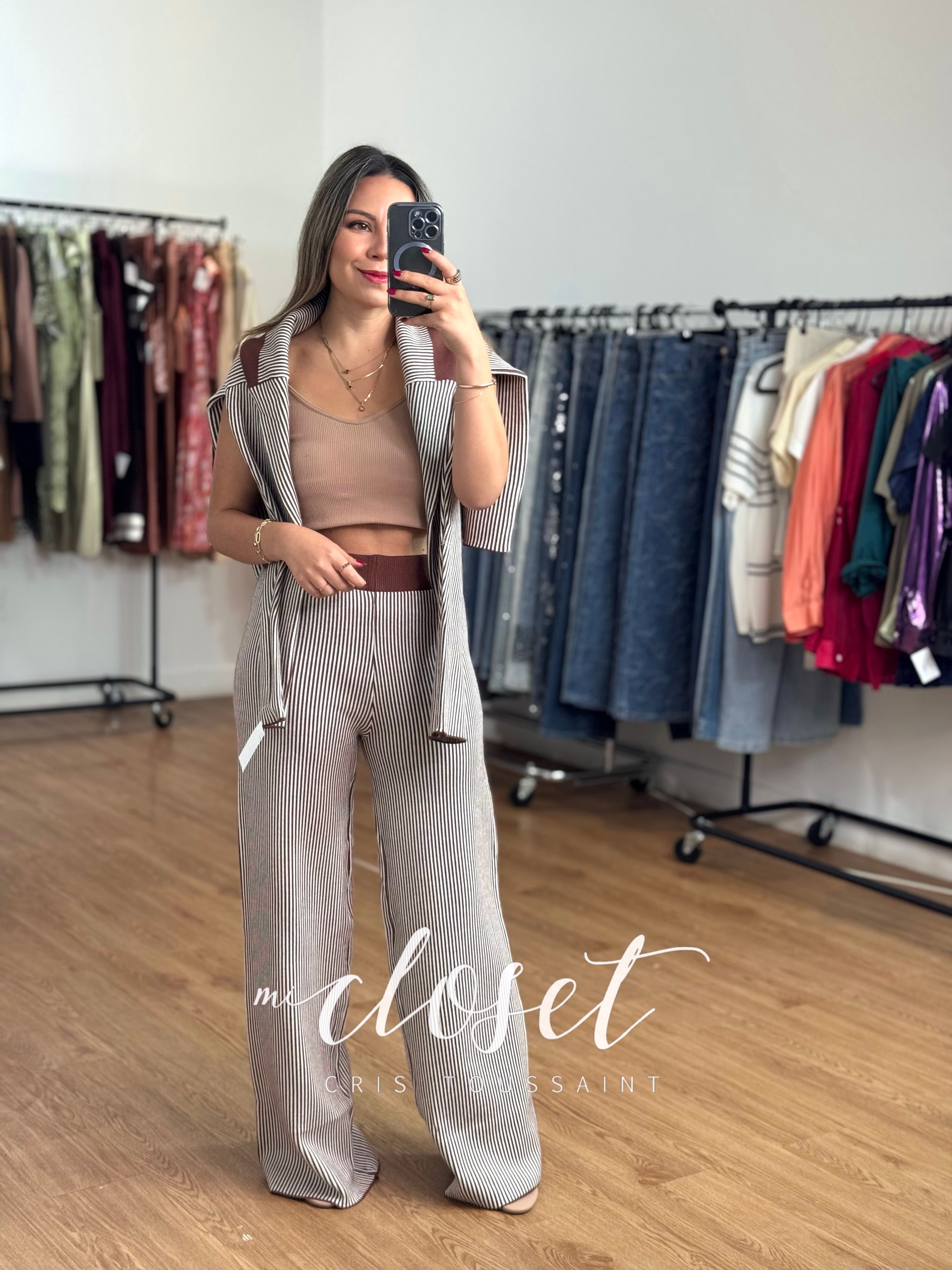 CONJUNTO DE PANTS, SWEATER CON GORRO