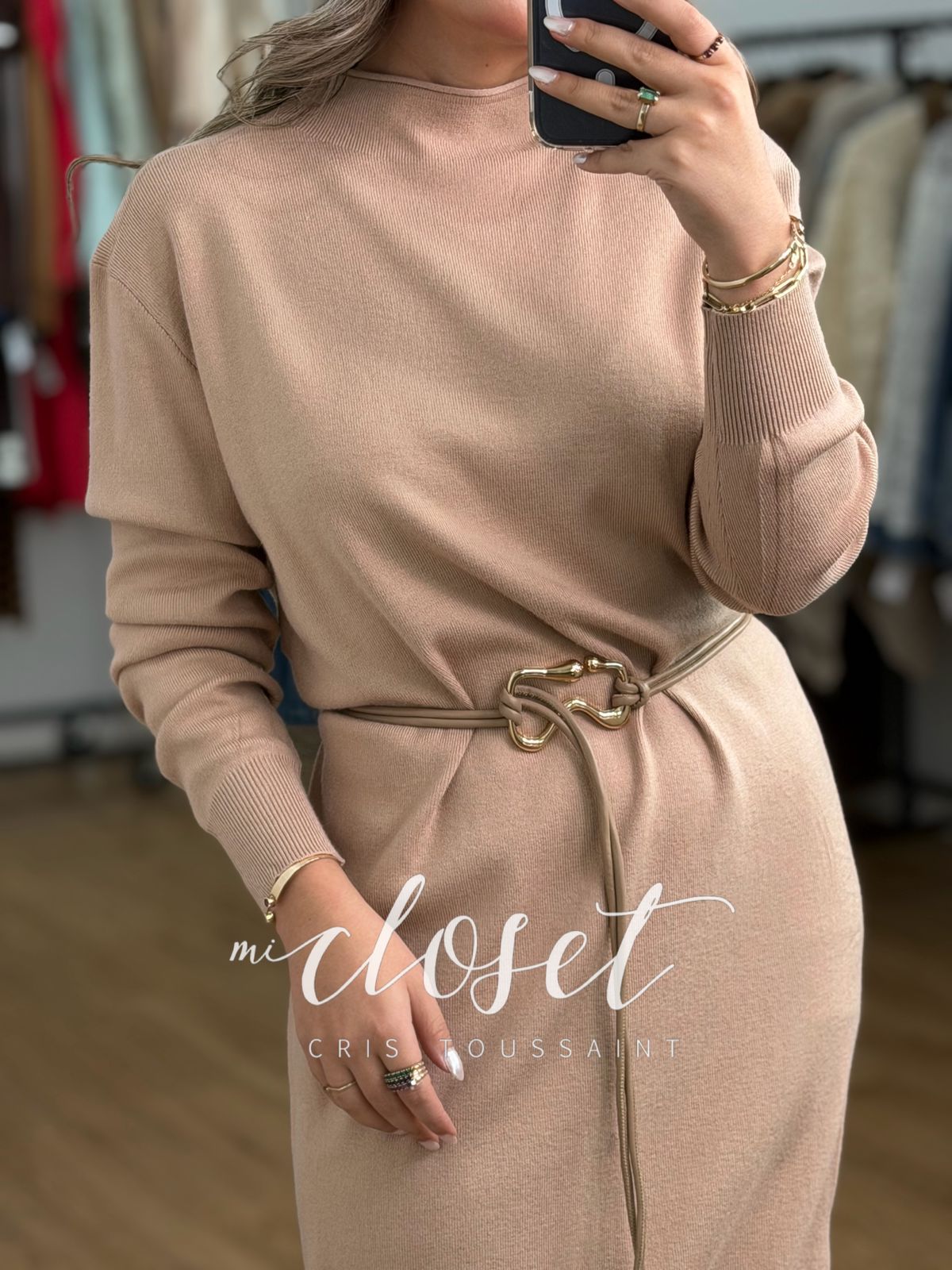 VESTIDO CON CINTURÓN